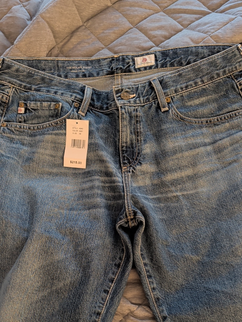 Men's Blue Denim Jeans - The Nolan Short SZ 32
